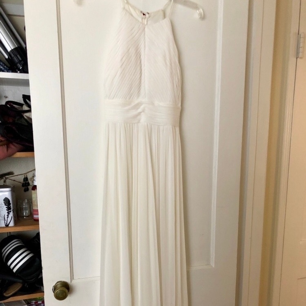 White formal gown
